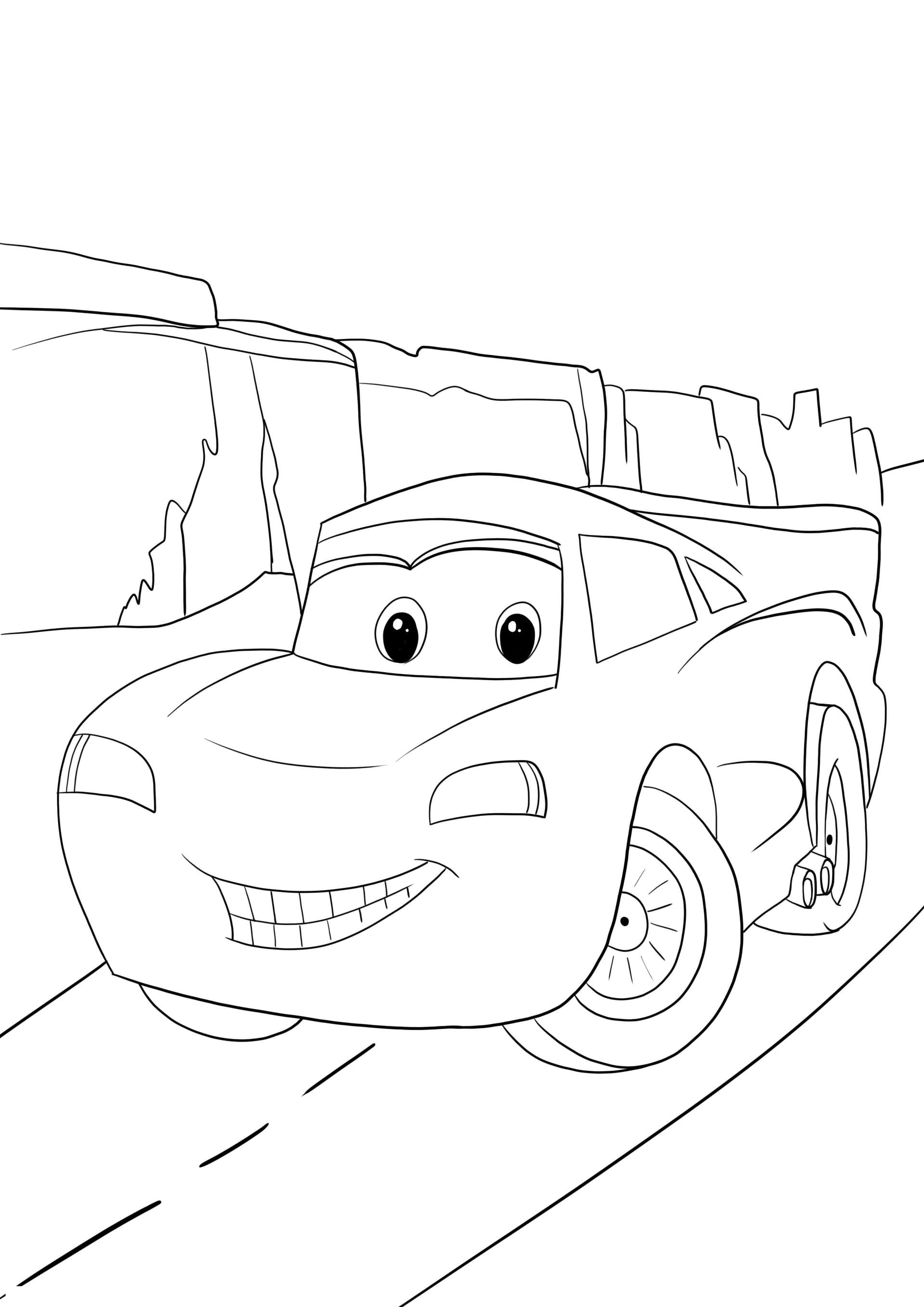 Smiling lightening McQueen