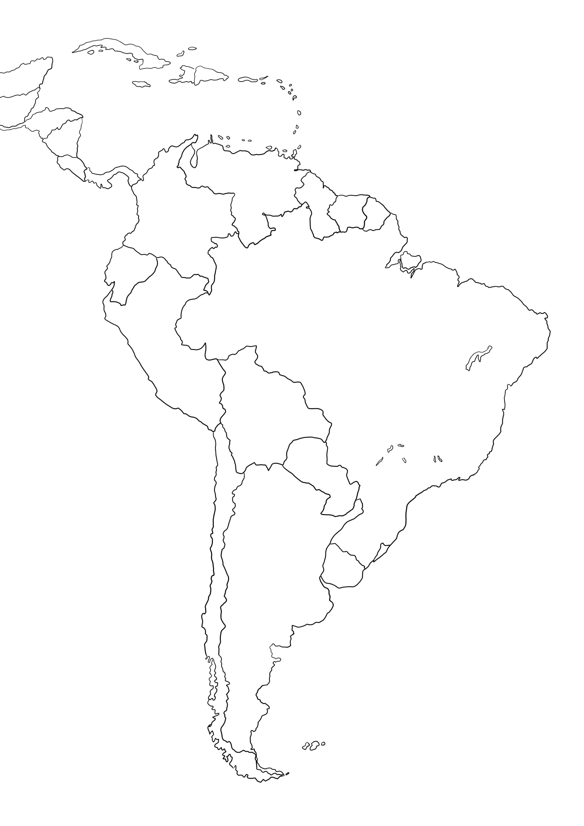 South America Map
