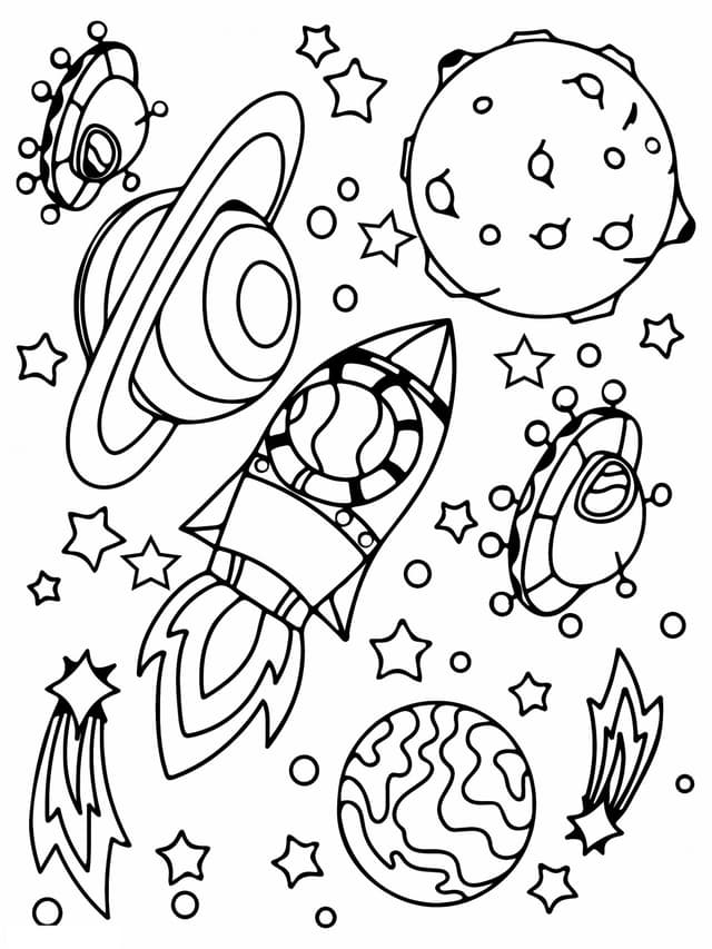 pictures.Spaceships And Rocket Exploration In Space.title