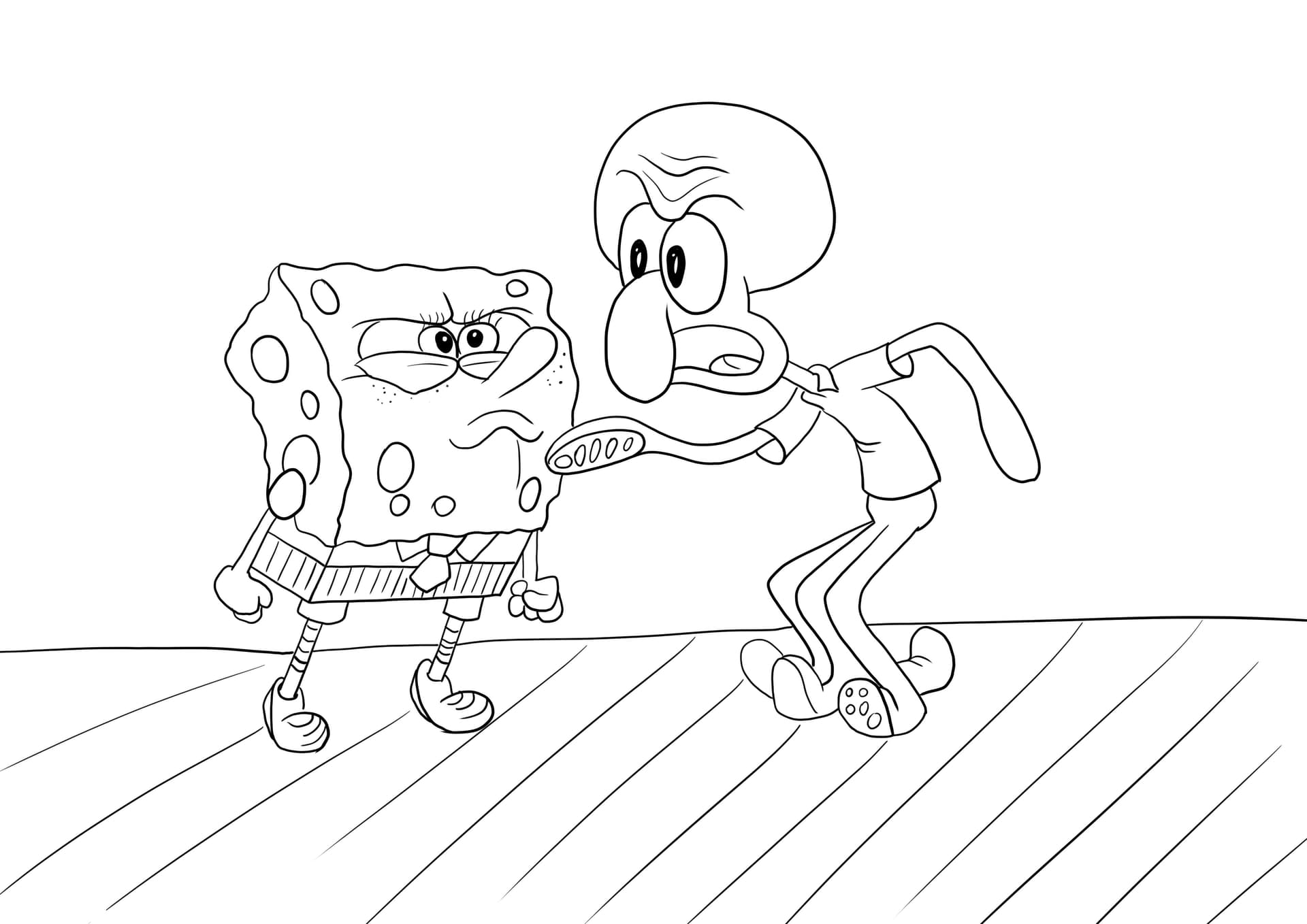 SpongeBob streitet sich