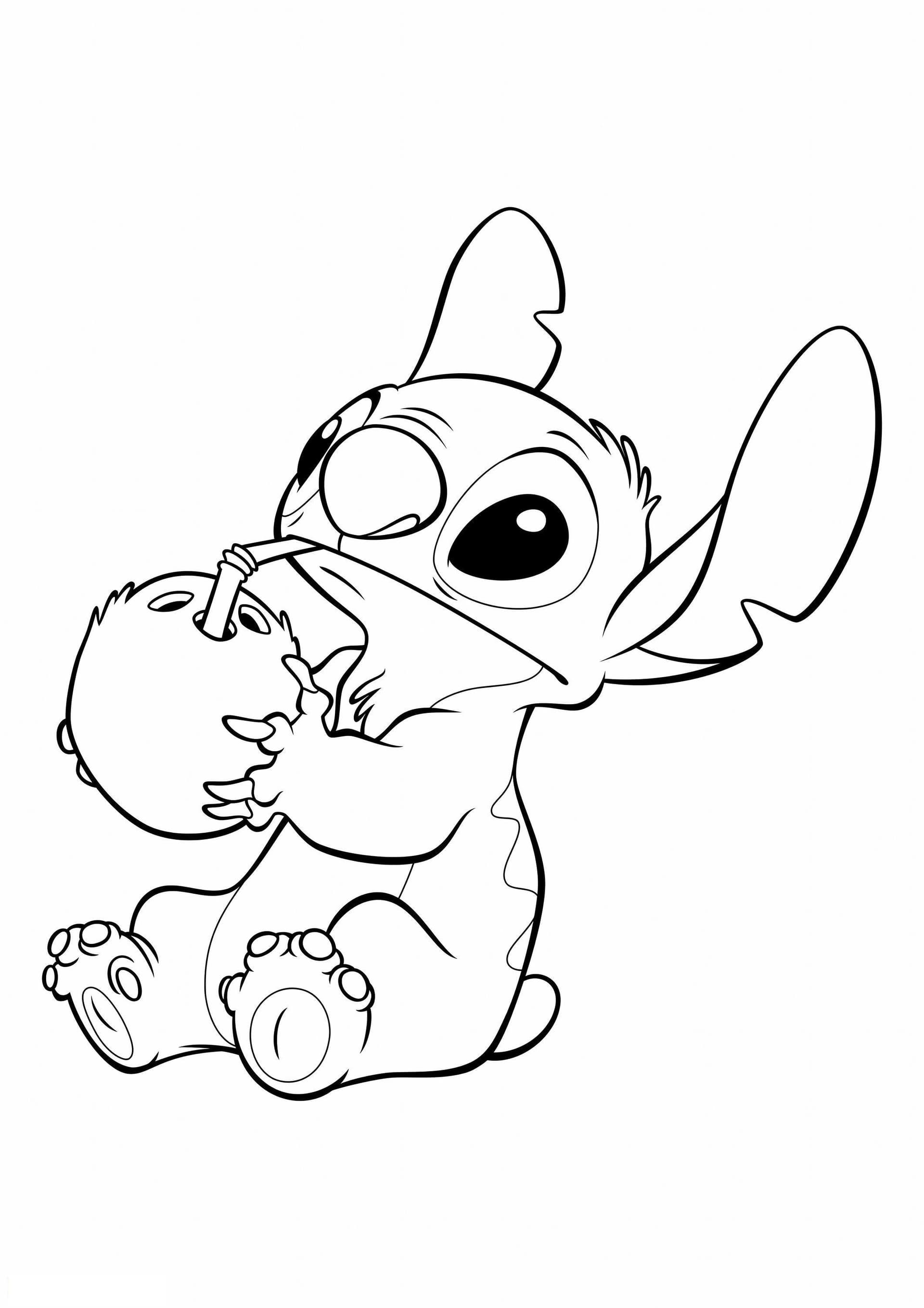 Stitch Drinks Coconut Water