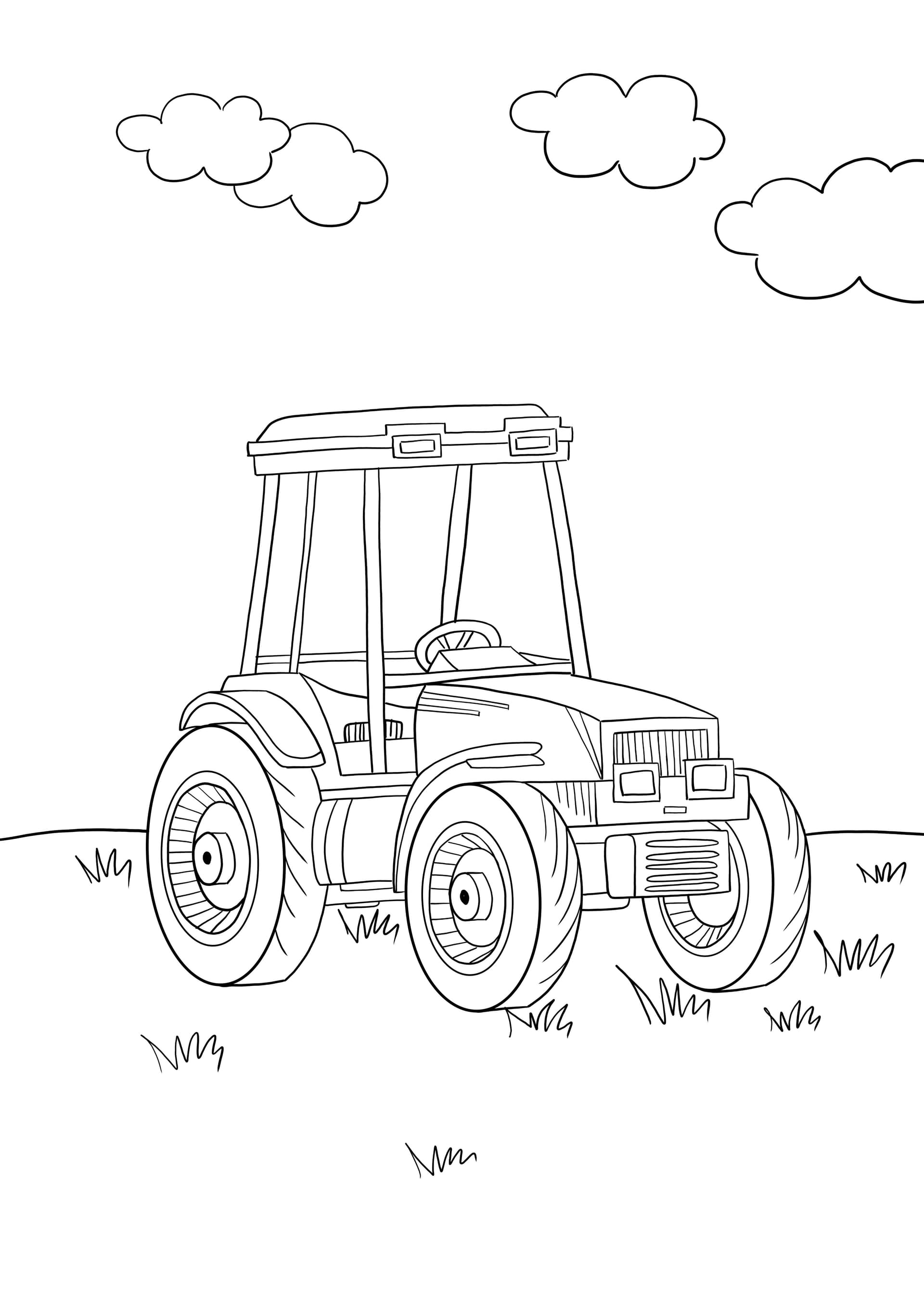 tractor in the field