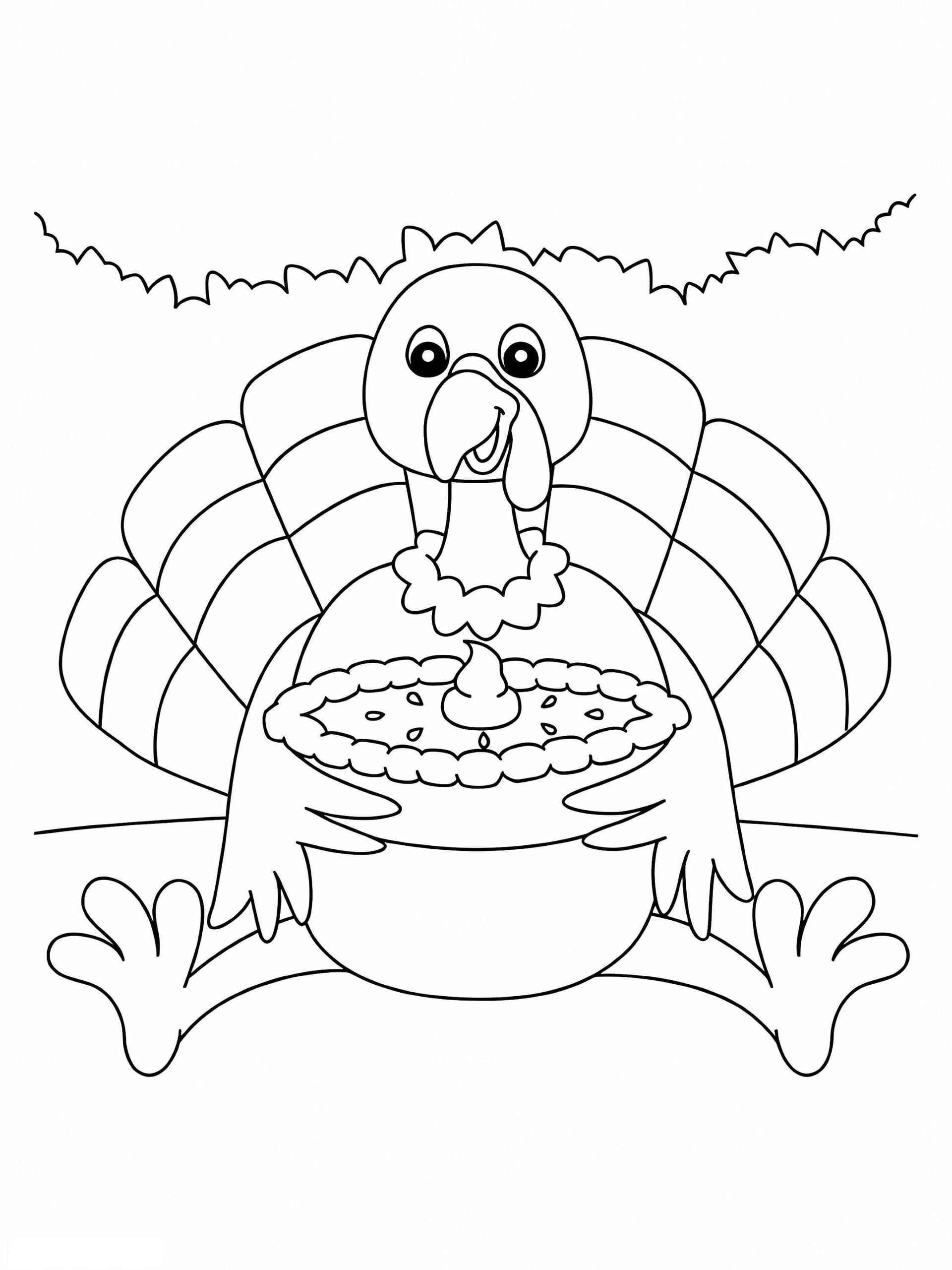 Turkey With Pumpkin Pie