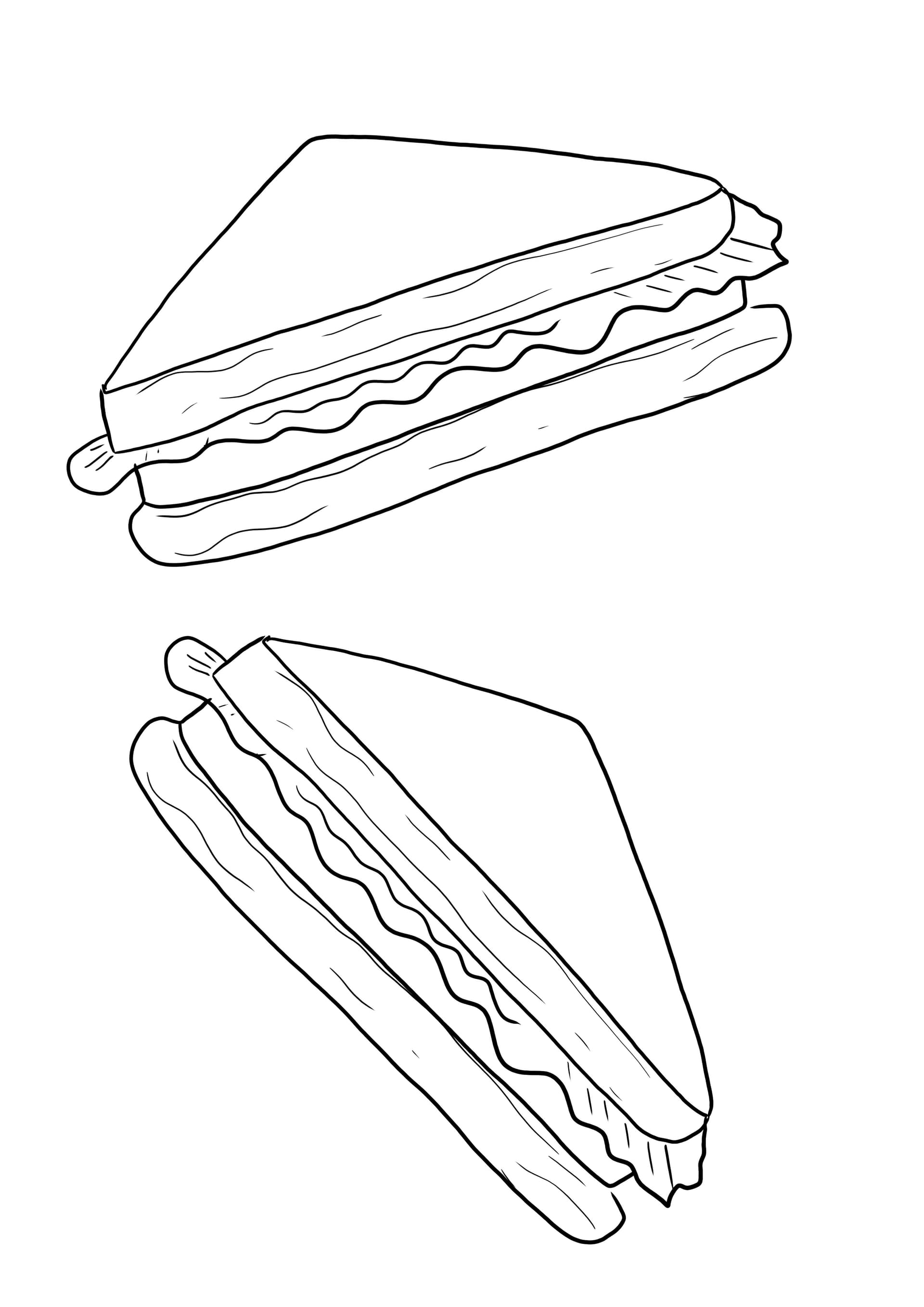 Two sandwiches