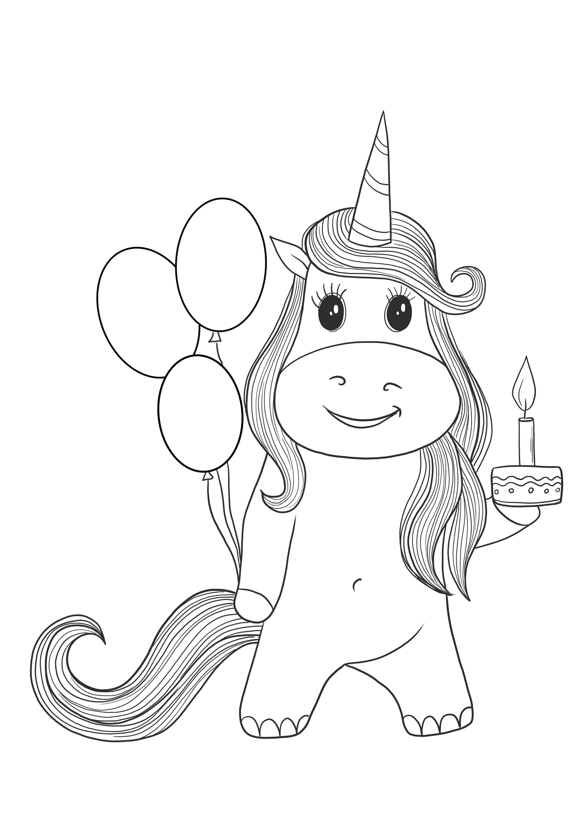 Unicorn birthday card