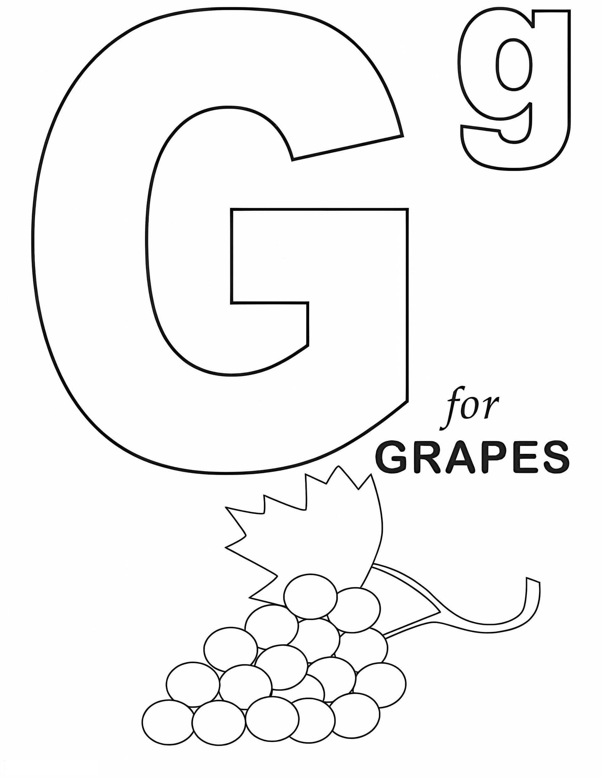 Trauben Buchstabe G