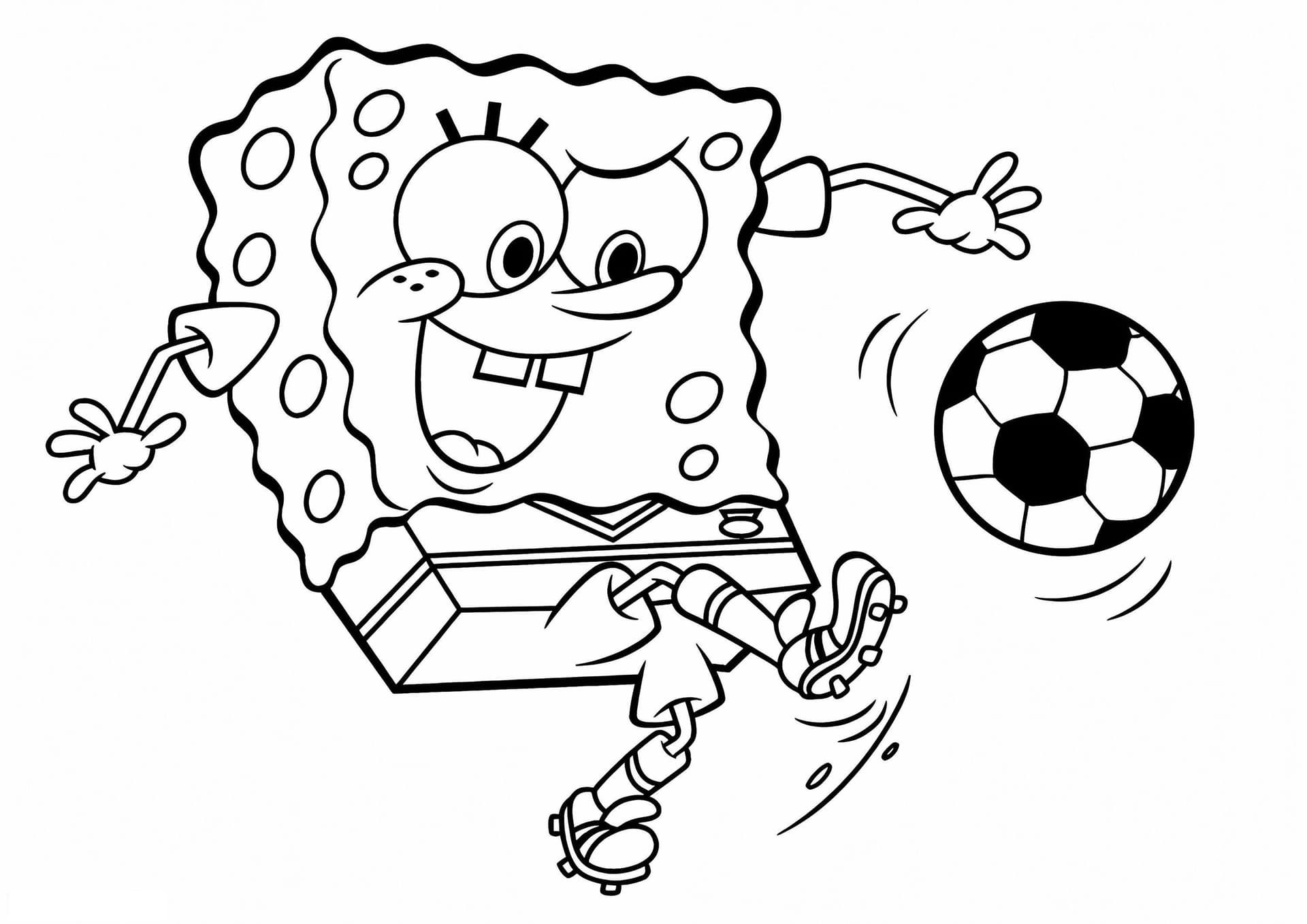 1526205402 The Spongebob Squarepants With Soccer Ball A4 E1600676785393