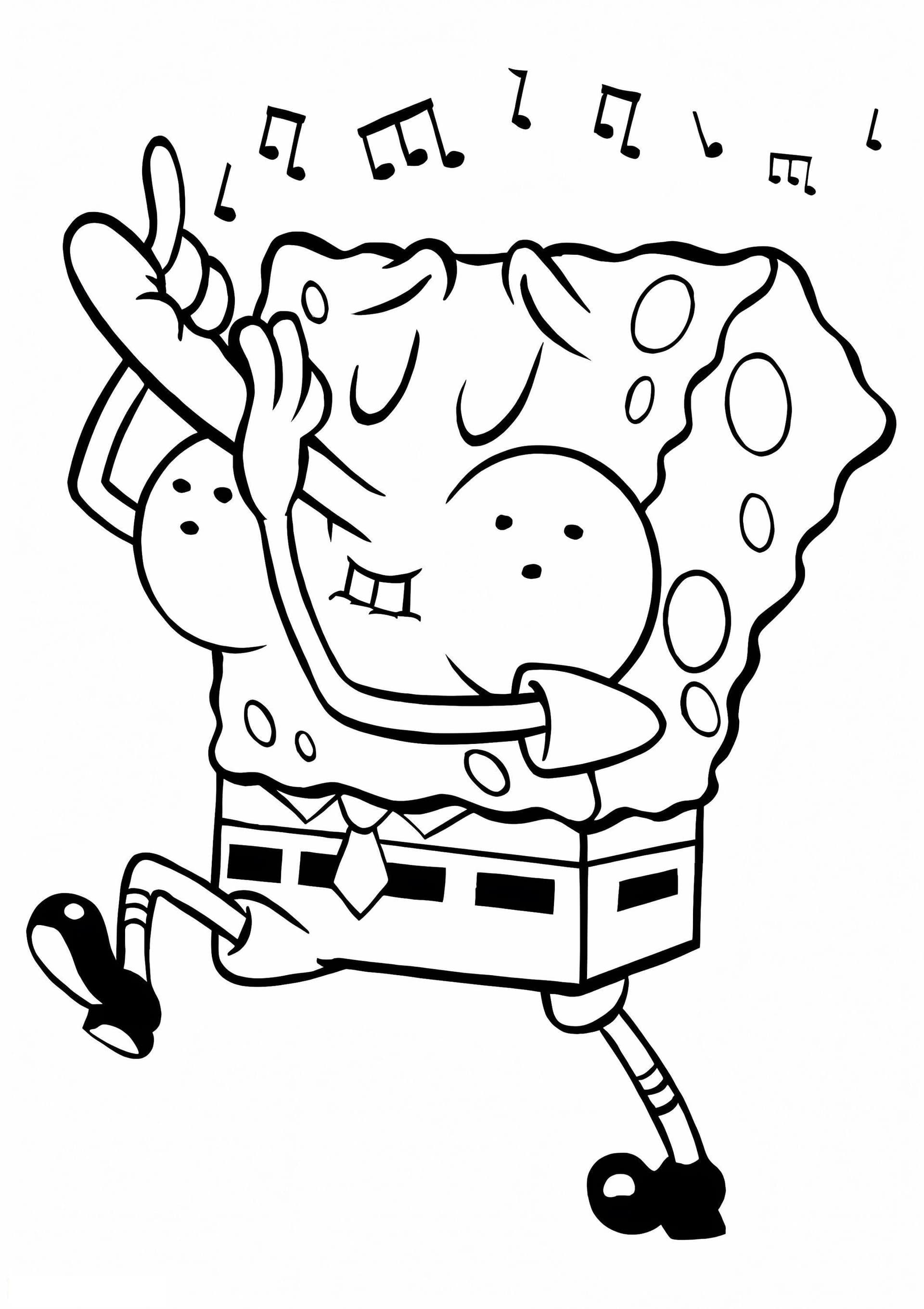 Spongebob spielt Flöte