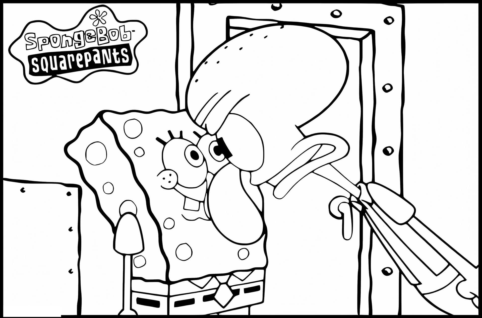 Squidward And Spongebob