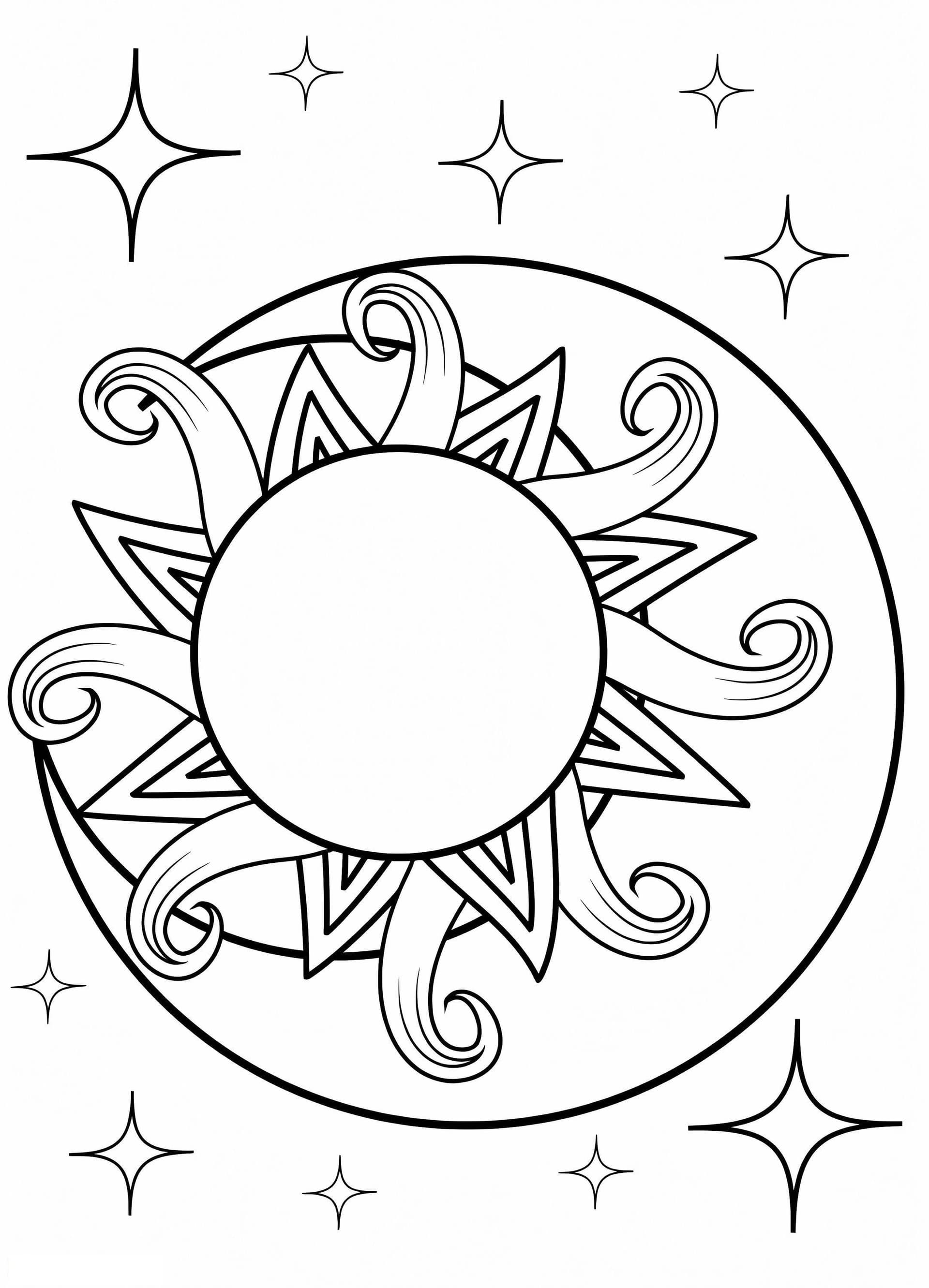 Sun And Moon Free Printable