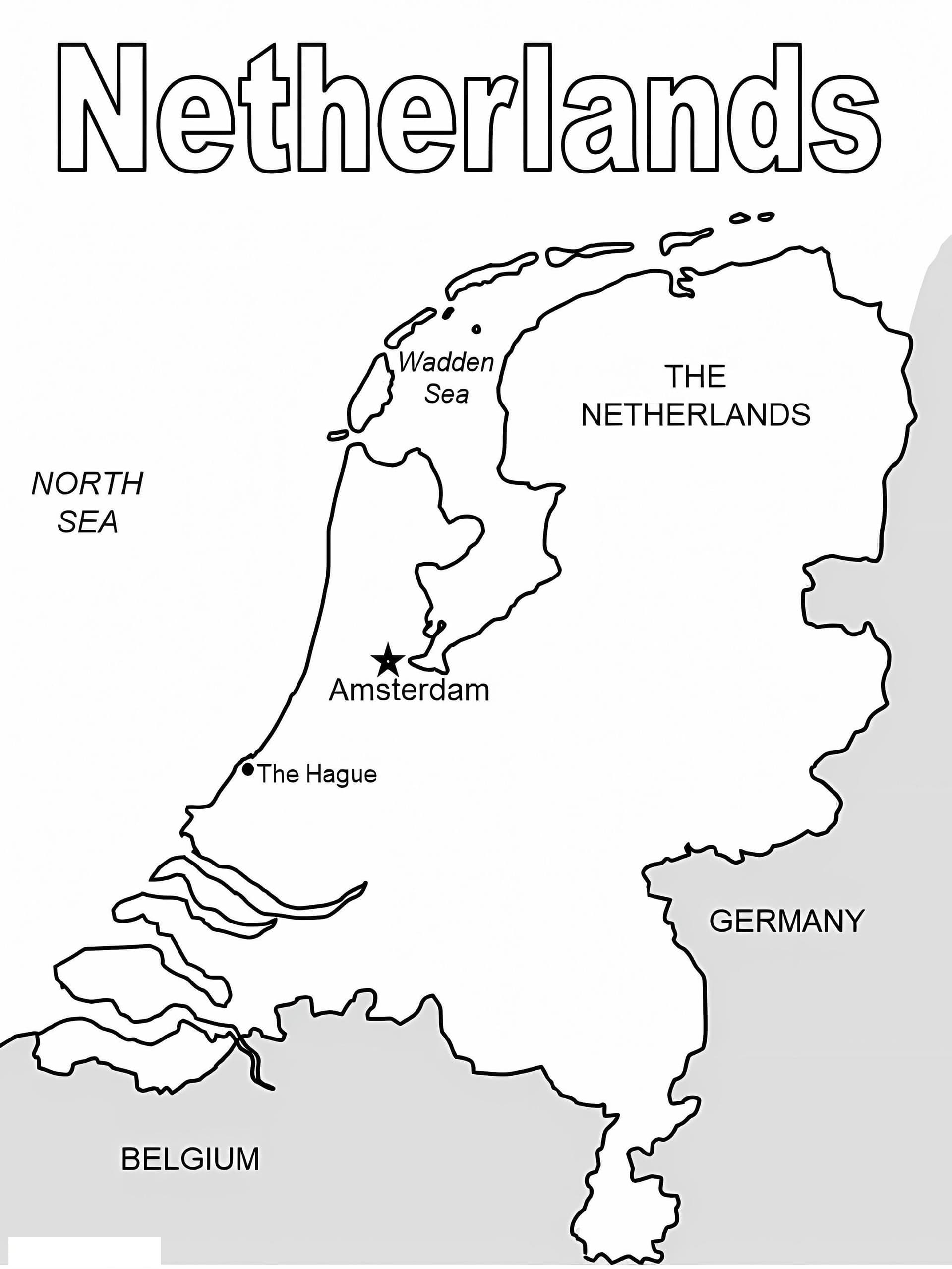 Die Niederlande Karte