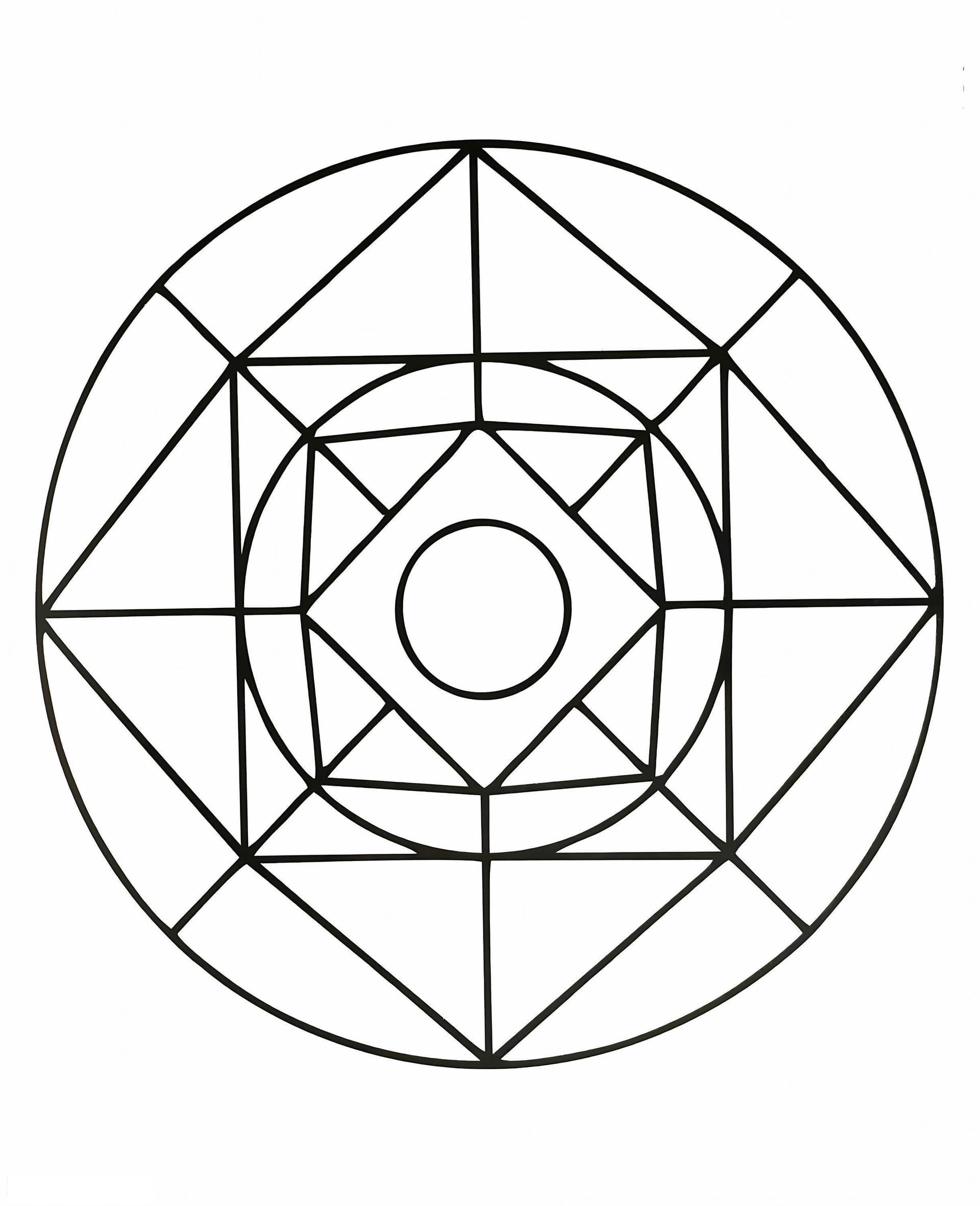 Geometrisches Quadrat und Kreis