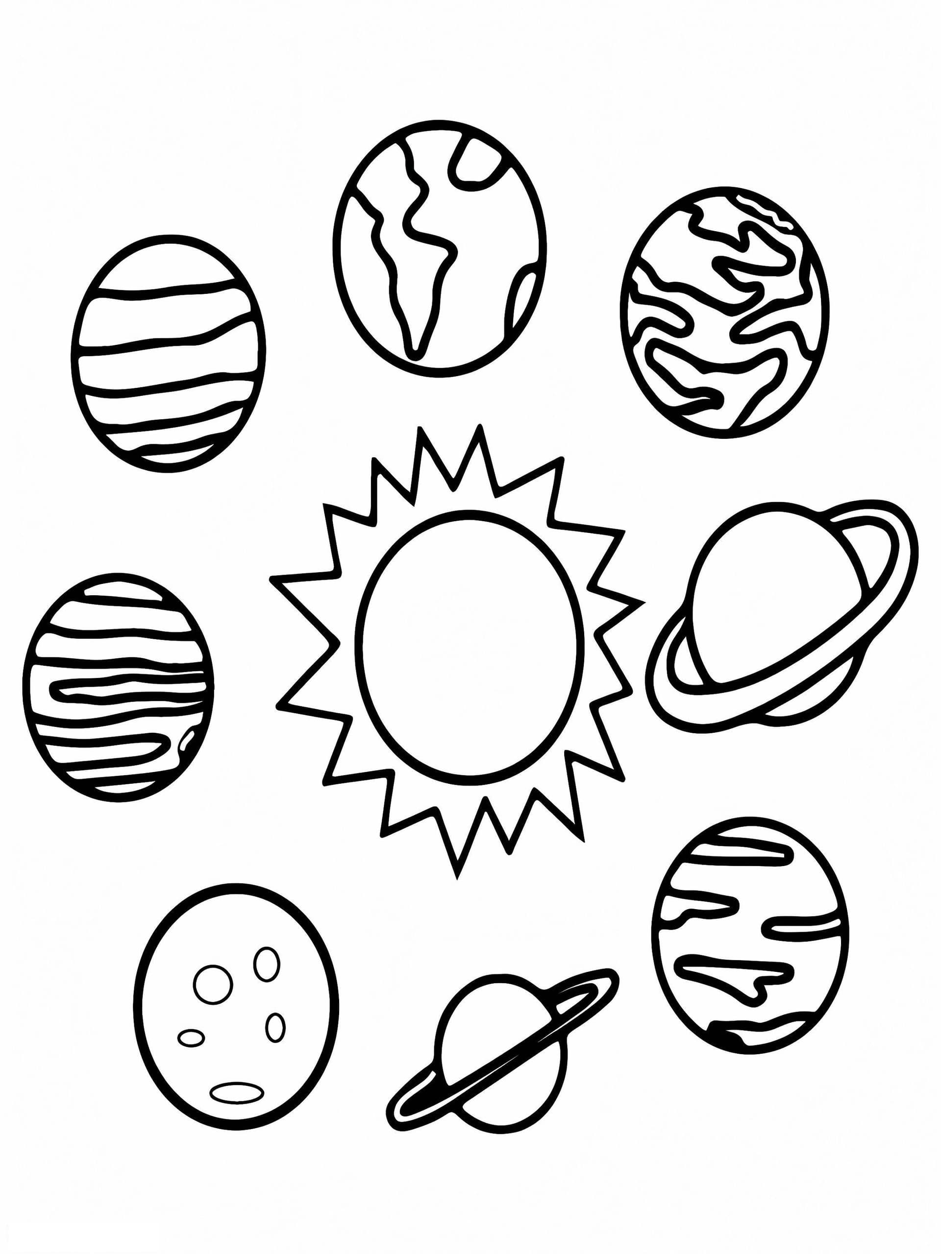 Eight Planets In The Solar System