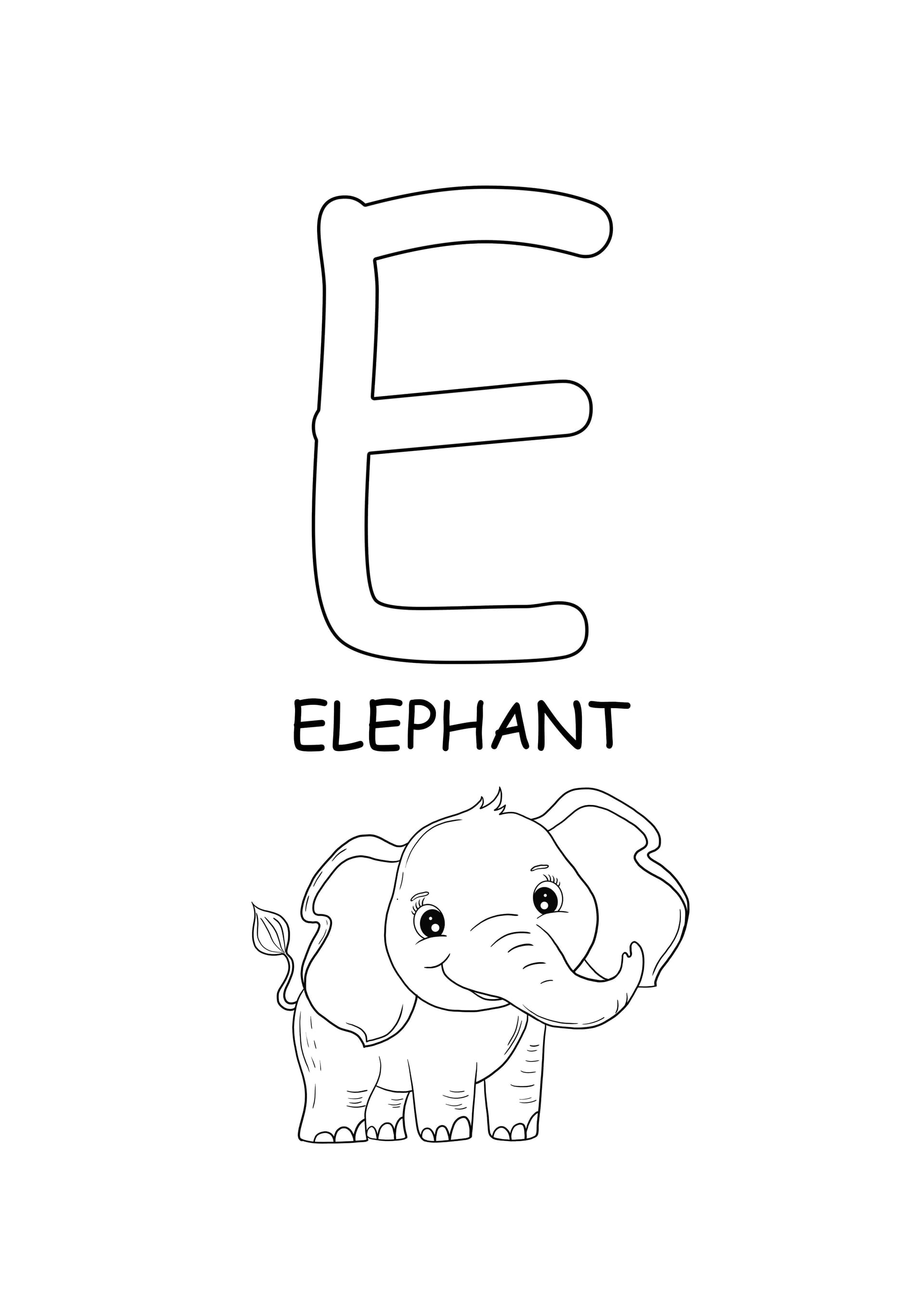 upper case word- elephant
