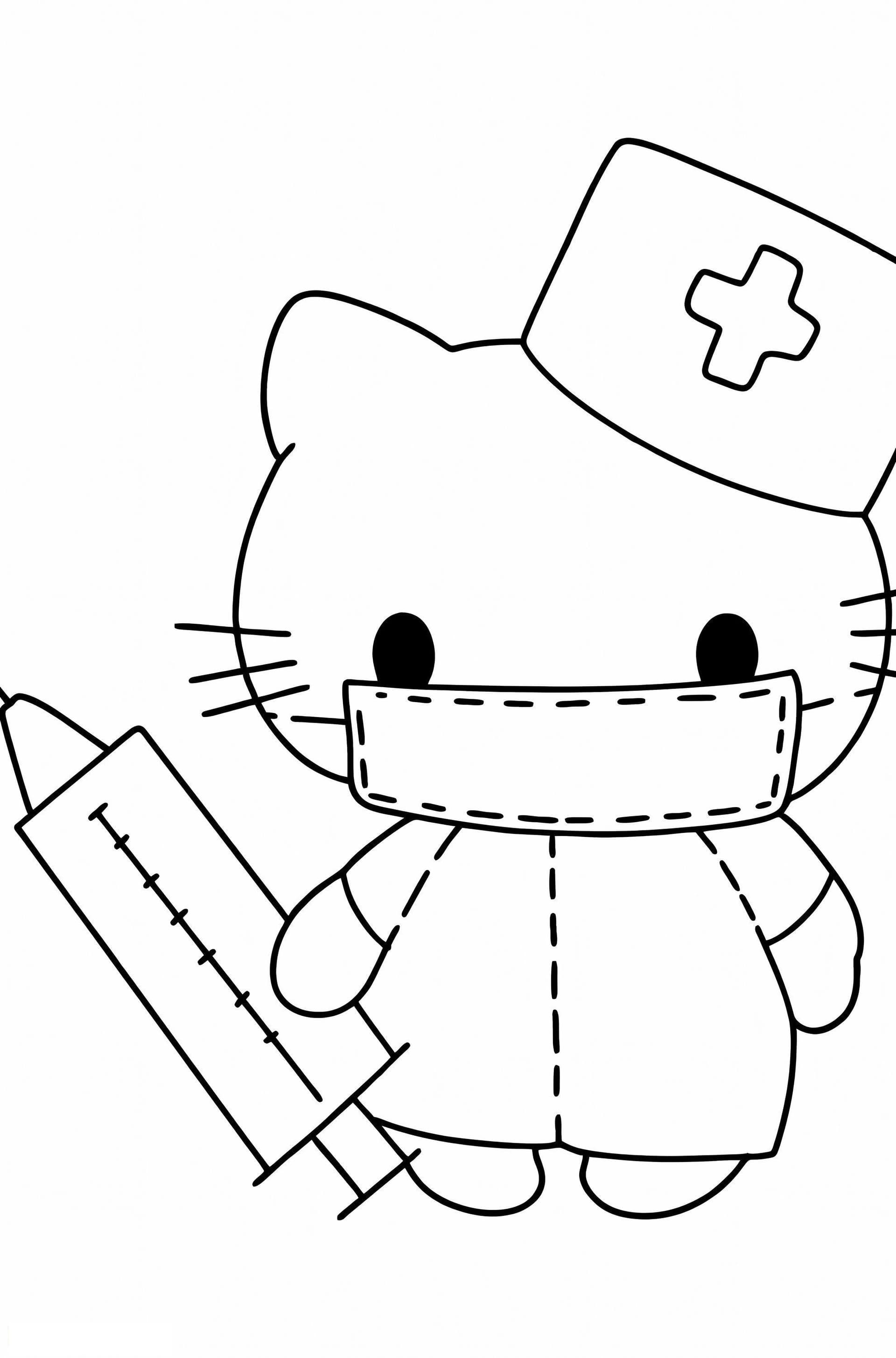 Hallo Kitty Krankenschwester