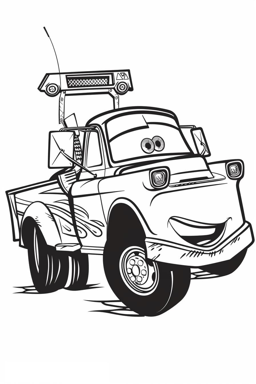 Miss fritter cars 3 for coloring